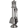 Traditional Companion Set in Antique Pewter