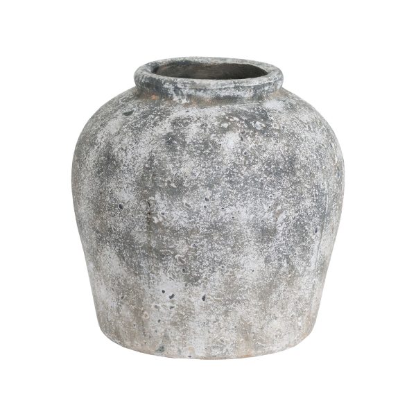 19417.jpg Aged Stone Ceramic Vase