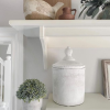 Large Antique White Cannister