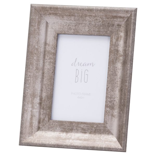 Convex Matt Silver 4 x 6 Frame