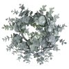 Green Frosted Medium Eucalyptus Candle Wreath