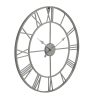 Silver Skeleton Outdoor Wall Clock