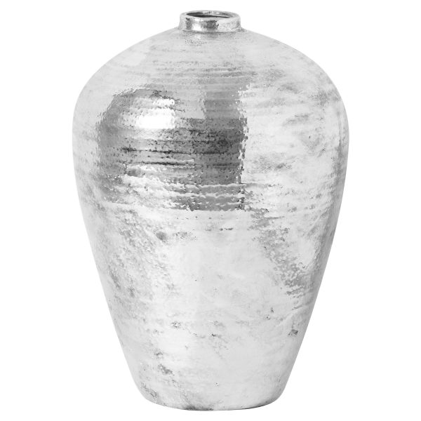 21717.jpg Large Hammered Silver Astral Vase