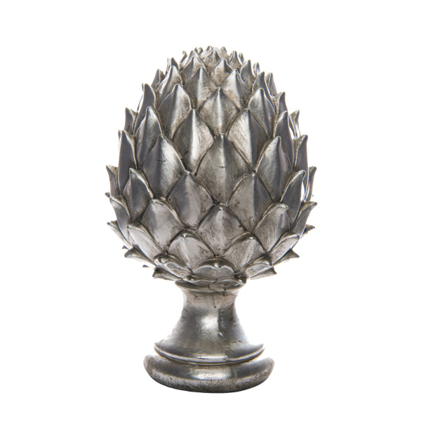 Large Silver Pinecone Finial