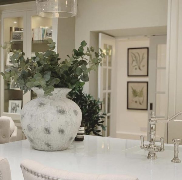 Darcy Antique White Vase