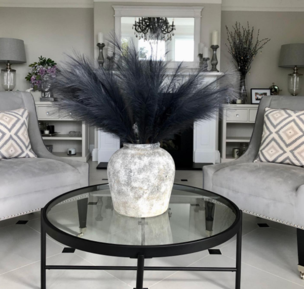 22105 Aged Stone Ceramic Vase