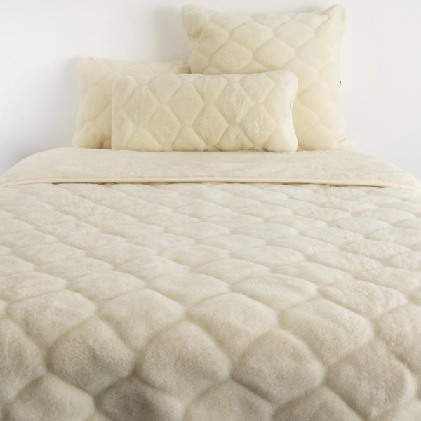 Cashmere Wool Quilt – Natural Shapes