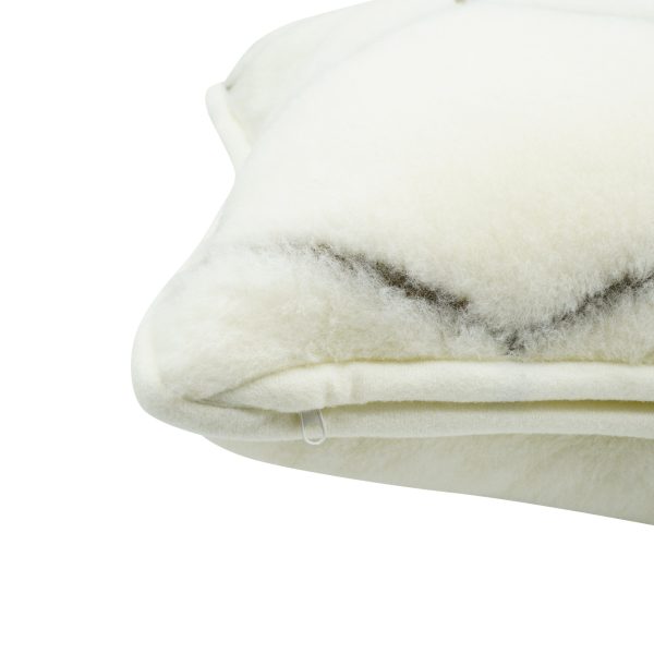 Cashmere Wool Cushion – Natural Hex