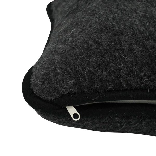 Merino Wool Pillow – Black
