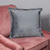 Snakeskin Textured Grey Velvet Cushion Cover