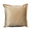 CUS-VELVET-BEIGE-1 Beige Velvet Cushion – Feather Filled