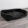 Merino Wool Pet Bed – Black, Large
