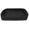 Merino Wool Pet Bed – Black, Large