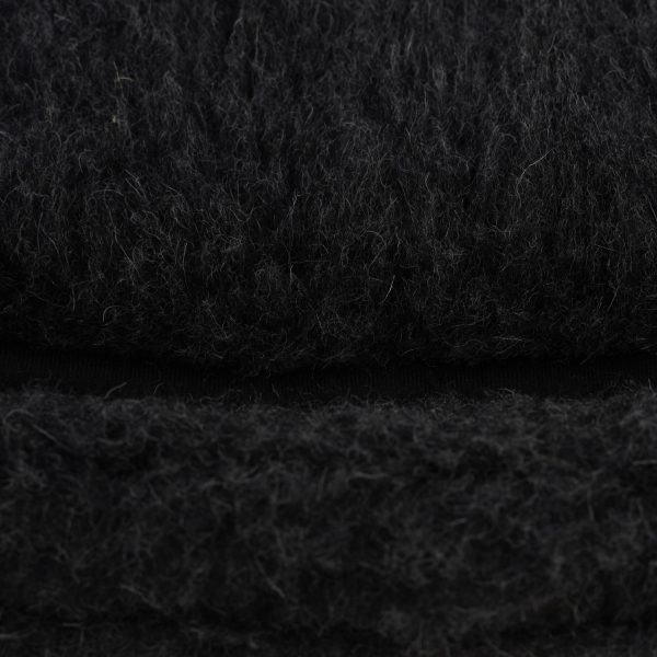 Merino Wool Pet Bed – Black, Large