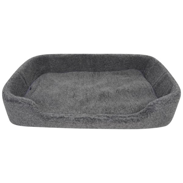 Merino Wool Pet Bed – Grey, Large