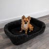 DOGMED-BLACK Merino Wool Pet Bed – Black, Small