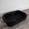DOGMED-BLACK2 Merino Wool Pet Bed – Black, Small
