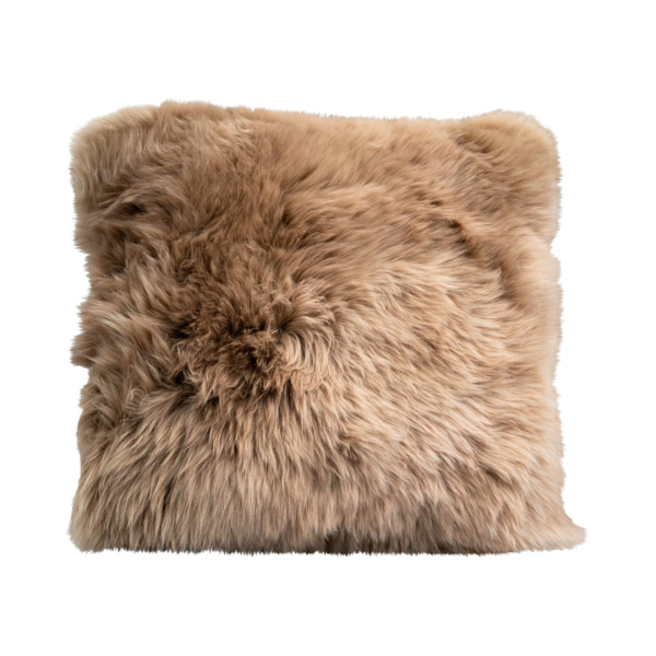 Light Brown Sheepskin Cushion