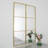 Manhattan Window Gold Mirror (120 x 80cm)