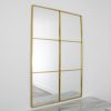 Manhattan Window Gold Mirror (120 x 80cm)