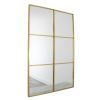 Manhattan Window Gold Mirror (120 x 80cm)