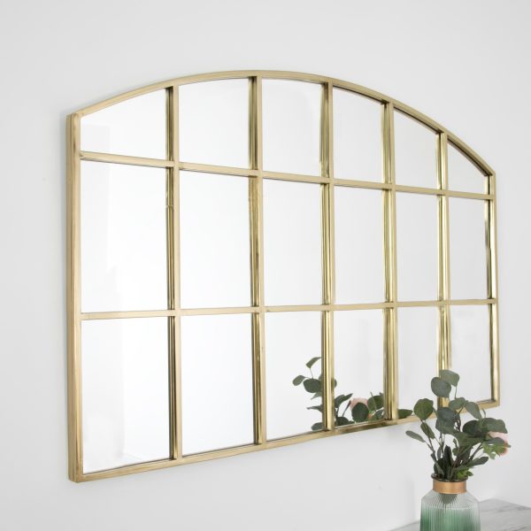 Horizontal Arch Mirror – Gold