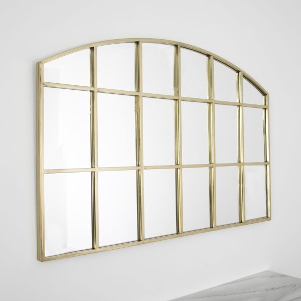 Horizontal Arch Mirror – Gold