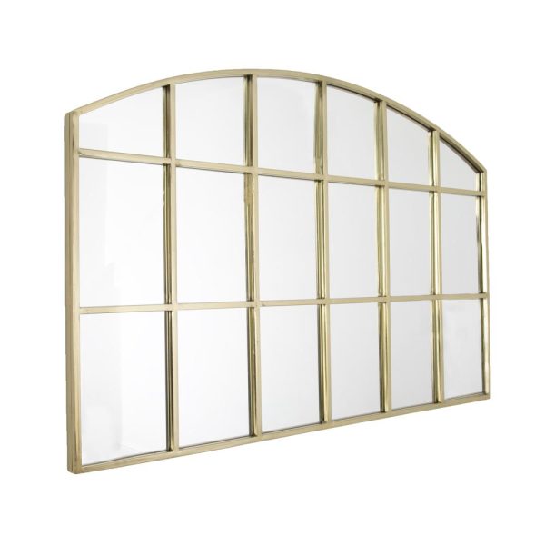 Horizontal Arch Mirror – Gold