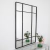 Modern Pane Mirror – Black