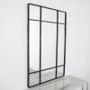 Modern Pane Mirror – Black