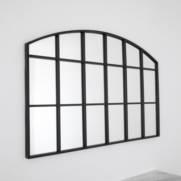 Mirrorp Horizontal Arch Mirror – Black