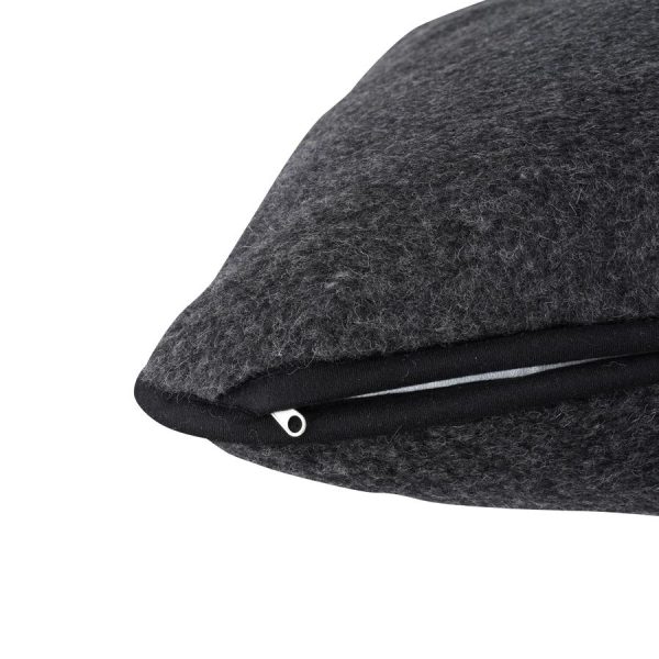 Merino Wool Long Pillow – Black