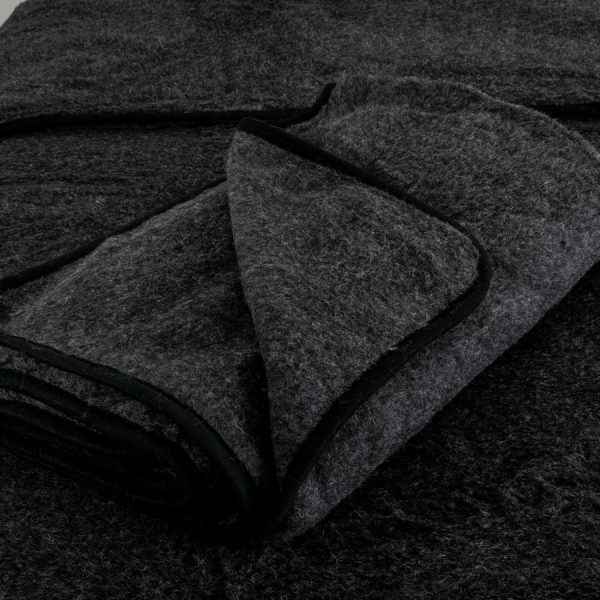 Merino Wool Blanket – Black
