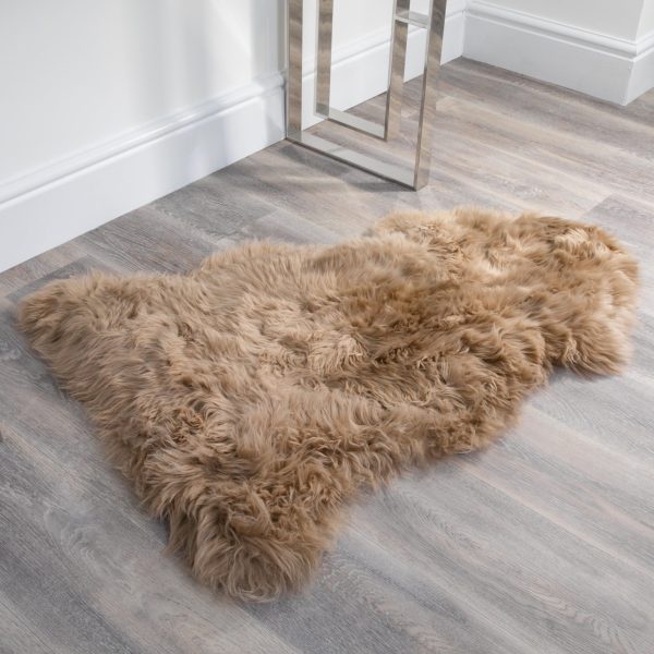 RUG-SHEEP-LBR Light Brown Sheepskin Rug XXL
