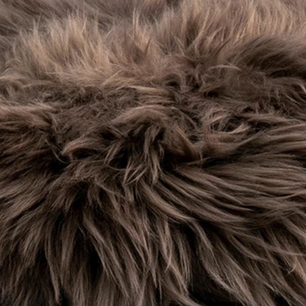 Sheepskin Round Chair Pad Taupe 1 Taupe Round Sheepskin Chair Pad
