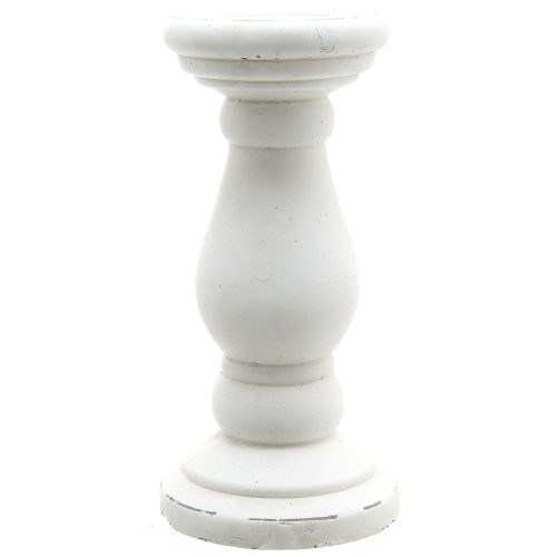 22260.jpg Matt White Ceramic Candle Holder