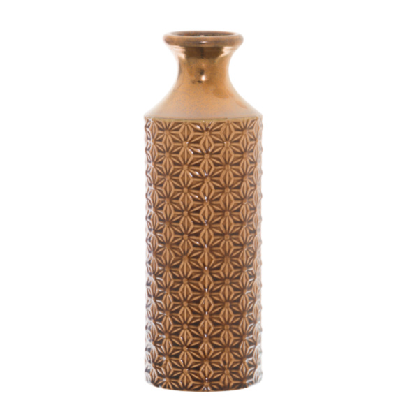 Seville Collection Caramel Fluted Vase