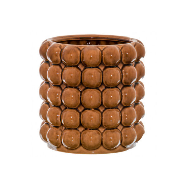 22347 Seville Collection Large Caramel Bubble Vase