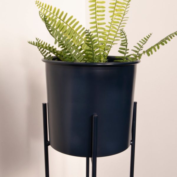 Stilts Navy Blue Plant Holder (83cm)