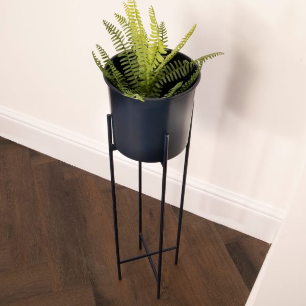 Stilts Navy Blue Plant Holder (83cm)