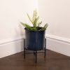 Stilts Navy Blue Plant Holder (30cm)