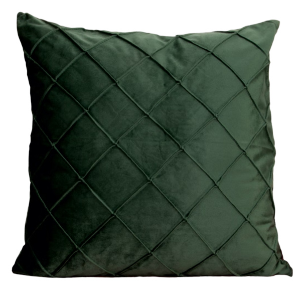 Diamond Green Velvet Cushion Cover