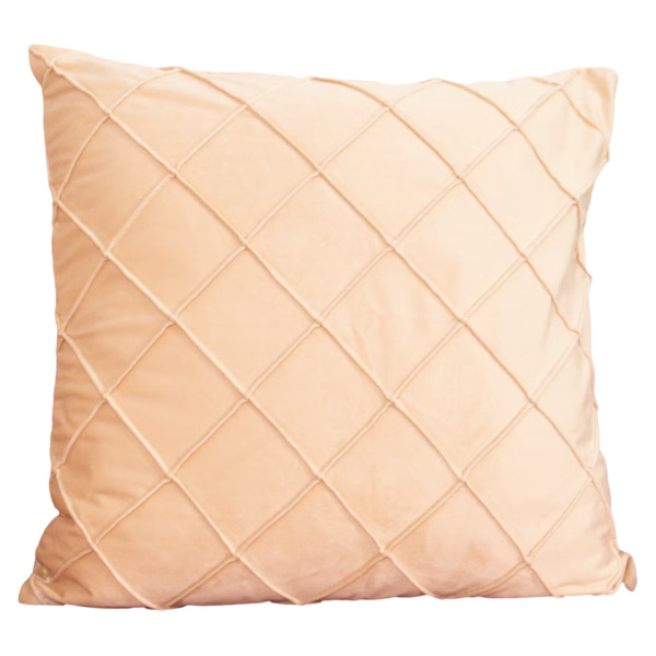 Diamond Beige Velvet Cushion Cover