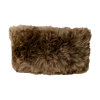 Light Brown Long Hair Sheepskin Cushion