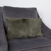 Forest Green Goatskin Cushion Long