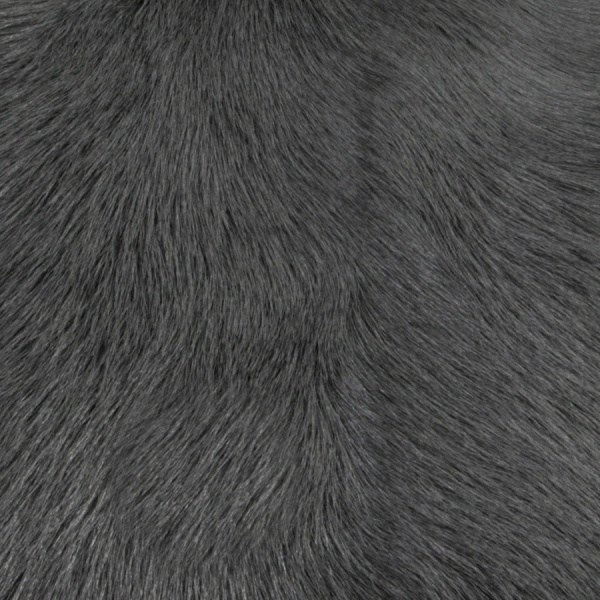 Smoke Grey Goatskin Cushion Long
