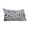Grey Leopard Goatskin Print Cushion Long