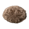Light Brown Circle Sheepskin Rug