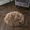 Light Brown Circle Sheepskin Rug