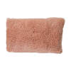 Pink Short Pile Sheepskin Cushion Long